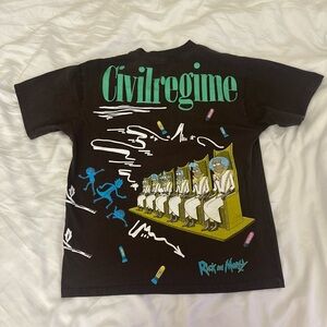 Civil Regime Rick and Morty Council of Ricks Shirt - Medium (Unisex) - Brown